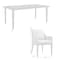 Armen Living Silvana 7 Piece Gray Aluminum Outdoor Dining Set with Gray Fabric 840254332942 - alternate 8